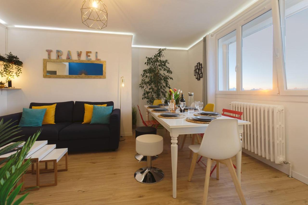 Apartamento Nid Panoramique VUE WOW ! SPAdéco - LoungeZEN - Terrasse ensoleillée - arrivée autonome - Netflix - emplacement idéal - Lumineux - rénové à neuf - Wifi Fibre - Montpellier Exterior foto